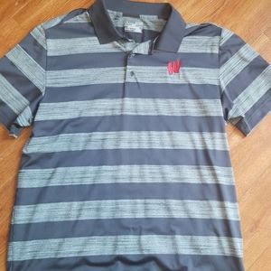Under Armour Wisconsin Badgers XL Golf Polo